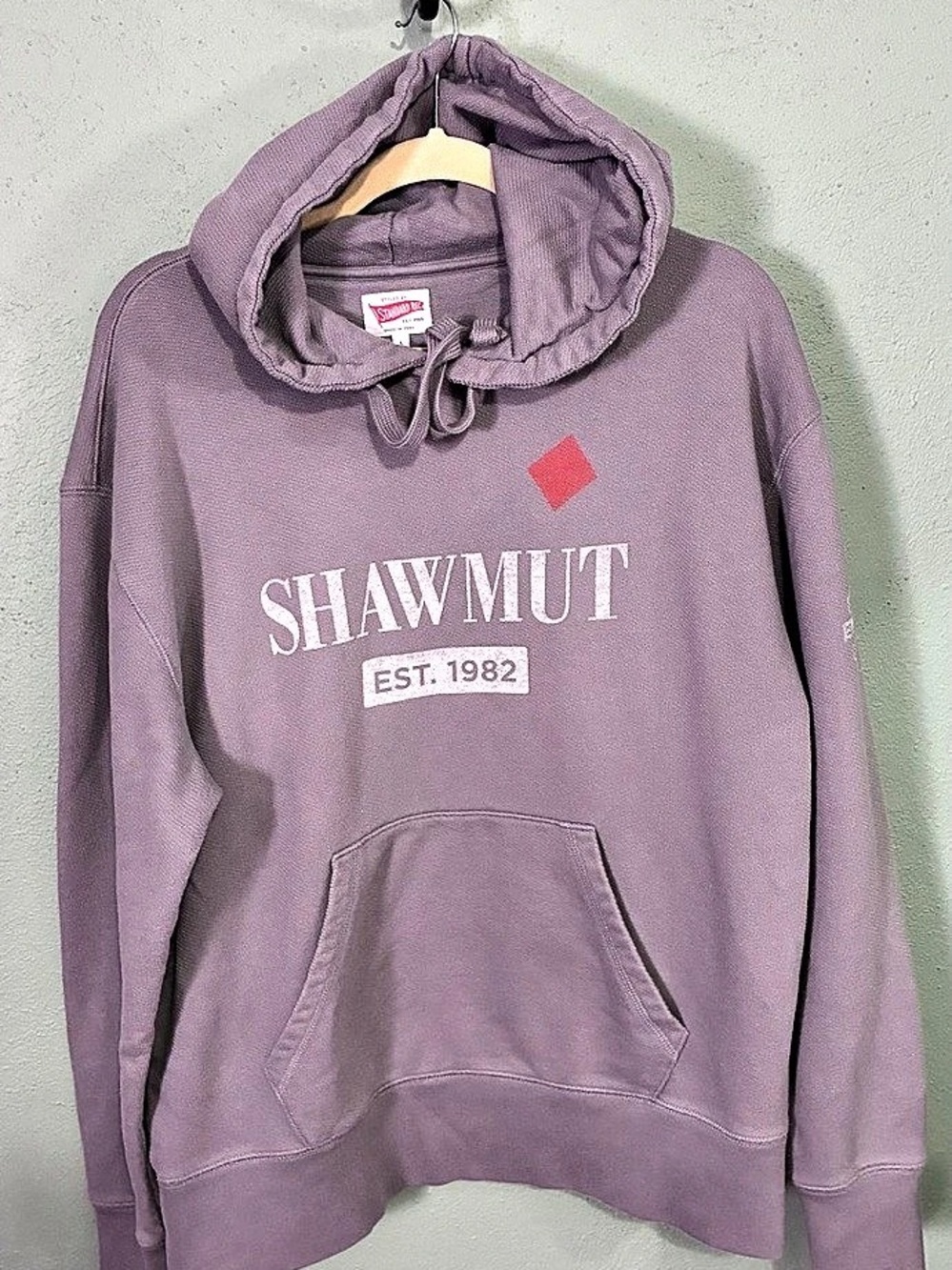 Standard Reg Shawmut Est. 1982 Graphic Hoodie Grey Large